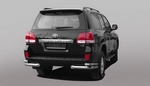 Защита заднего бампера уголки (d 76/48) Can Otomotiv Toyota Land Cruiser 200 2007-2019