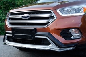 Защитная накладка на передний бампер OEM-Tuning Ford Kuga II 2013-2019 ― Auto-Clover