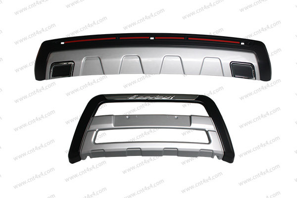 Защитная накладка на передний бампер OEM-Tuning Mitsubishi Outlander III 2013-2019 no.8816