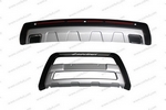 Защитная накладка на передний бампер OEM-Tuning Mitsubishi Outlander III 2013-2019
