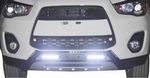 Защитная накладка на передний бампер с LED фонарями OEM-Tuning Mitsubishi ASX 2010-2019