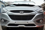 Защитная накладка на передний бампер (вариант 1) OEM-Tuning Hyundai ix35 2009-2015
