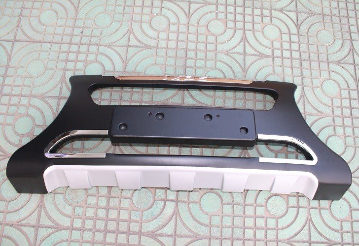 Защитная накладка на передний бампер (вариант 2) OEM-Tuning Hyundai ix35 2009-2015 no.9386