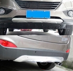 Защитная накладка на задний бампер алюминиевая OEM-Tuning Hyundai ix35 2009-2015