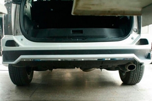 Защитная накладка на задний бампер OEM-Tuning Toyota RAV4 2013-2019 ― Auto-Clover
