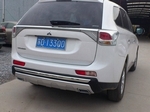 Защитная накладка на задний бампер OEM-Tuning Mitsubishi Outlander III 2013-2019