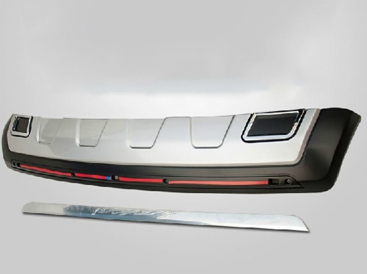Защитная накладка на задний бампер OEM-Tuning Mitsubishi Outlander III 2013-2019 no.8817
