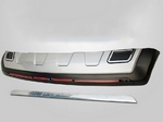 Защитная накладка на задний бампер OEM-Tuning Mitsubishi Outlander III 2013-2019