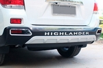 Защитная накладка на задний бампер OEM-Tuning Toyota Highlander 2008-2013