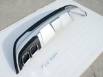 Защитная накладка на задний бампер (вариант 2) OEM-Tuning Hyundai Tucson 2015-2019