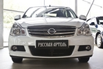 Защитная сетка решетки переднего бампера Русская Артель Nissan Almera 2012-2019