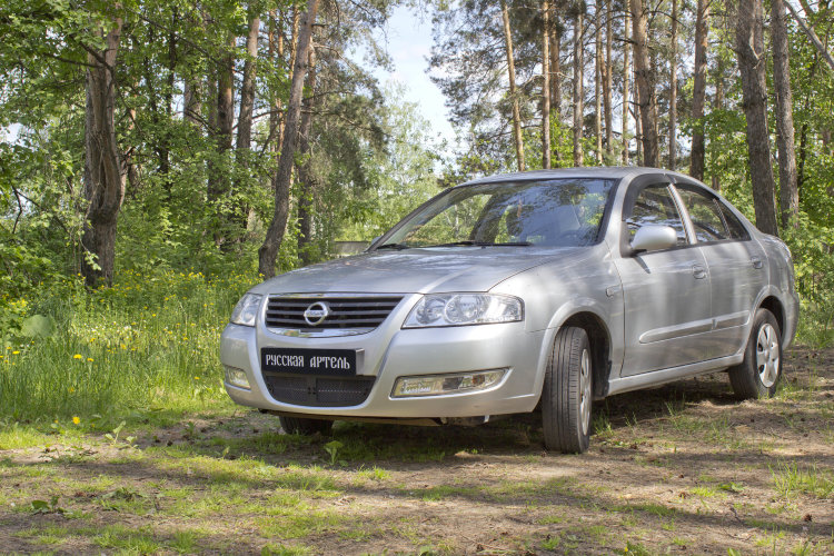 Защитная сетка решетки переднего бампера Русская Артель Nissan Almera 2002-2009 no.18565
