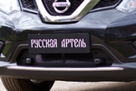 Защитная сетка решетки переднего бампера Русская Артель Nissan X-Trail 2014-2019