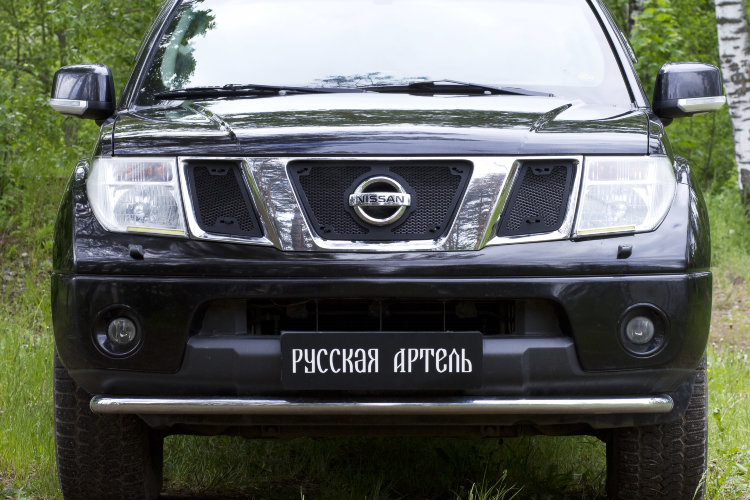 Защитная сетка решетки переднего бампера Русская Артель Nissan Almera 2002-2009 no.329