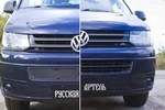 Защитная сетка решетки переднего бампера Русская Артель Volkswagen Transporter T5 2003-2015