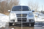 Защитная сетка решетки переднего бампера Русская Артель Chevrolet Aveo 2006-2011