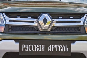 Защитная сетка решетки радиатора Русская Артель Renault Duster 2011-2019 ― Auto-Clover