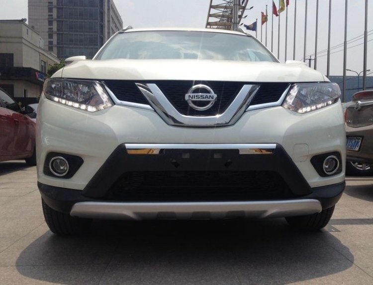 Защитные накладки на бампер OEM-Tuning Nissan X-Trail 2014-2019 no.9250