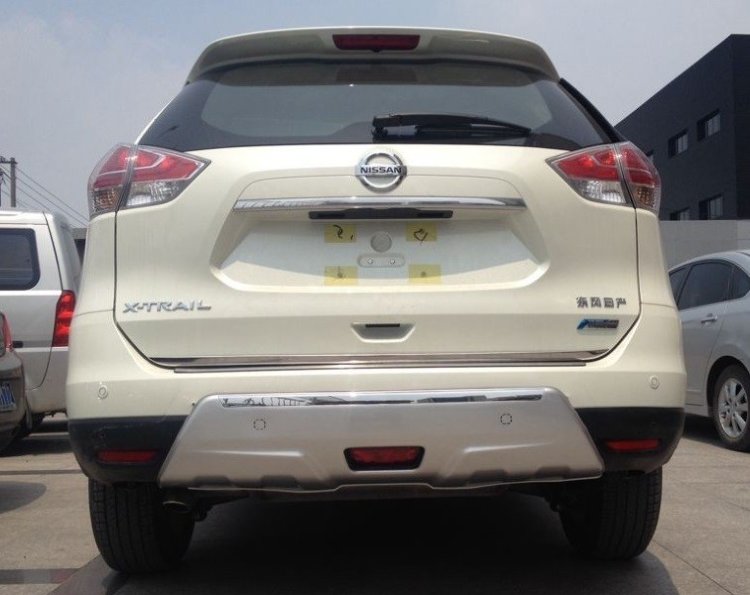 Защитные накладки на бампер OEM-Tuning Nissan X-Trail 2014-2019 no.9250