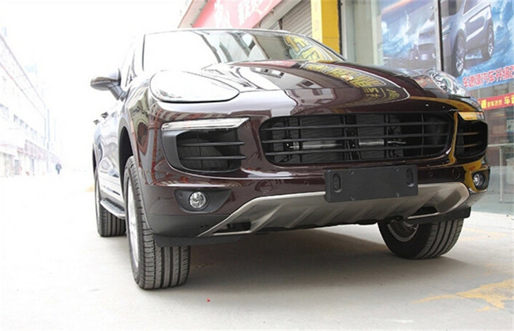 Защитные накладки на бампер стальные OEM-Tuning Porsche Cayenne 2011-2019 no.7769