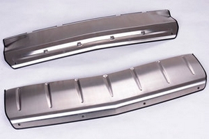 Защитные накладки на бампер стальные OEM-Tuning Cadillac SRX 2010-2019 ― Auto-Clover