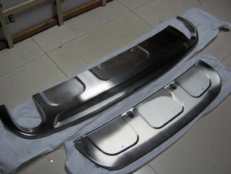 Защитные накладки на бампер стальные OEM-Tuning Audi Q7 2005-2015 no.9204