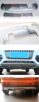 Защитные накладки на бампер стальные OEM-Tuning Audi Q3 2012-2019