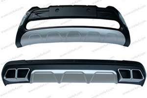 Защитные накладки на передний и задний бампер OEM-Tuning KIA Sorento Prime 2015-2019 ― Auto-Clover