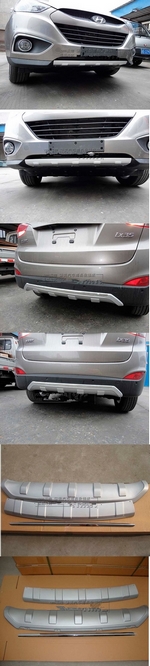 Защитные накладки на передний и задний бампер OEM-Tuning Hyundai ix35 2009-2015