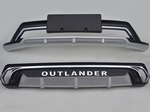 Защитные накладки на передний и задний бампер (вариант 1) OEM-Tuning Mitsubishi Outlander III 2013-2019