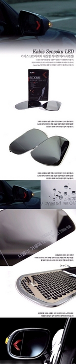 Зеркальные элементы с поворотником и подогревом Kabis Hyundai Grand Starex (H-1) 2007-2019